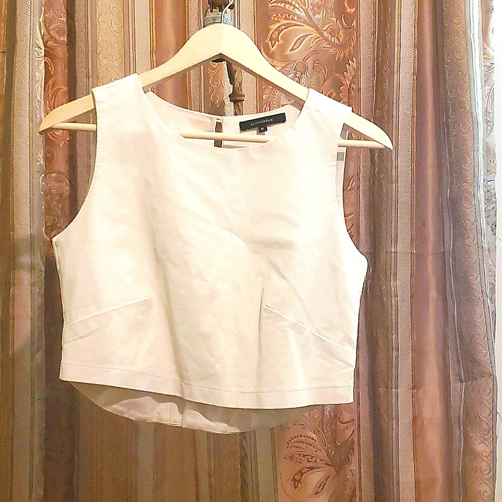 White Cropped Top Tanktop